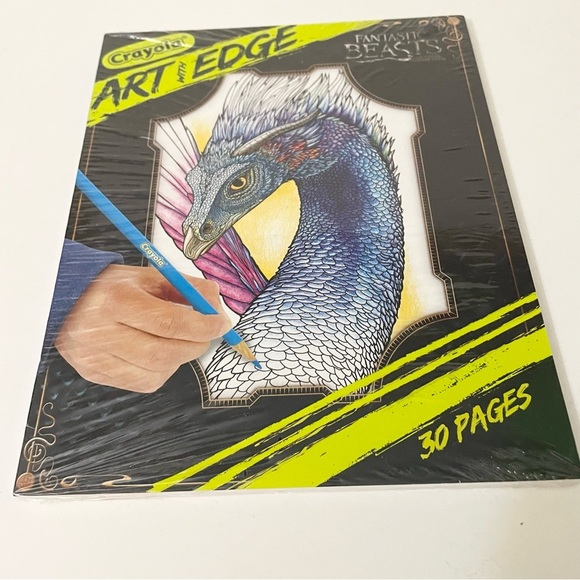 Crayola Art with Edge Fantastic Beasts 30 Page Colouring Book Adult Coloring - Picture 4 of 16